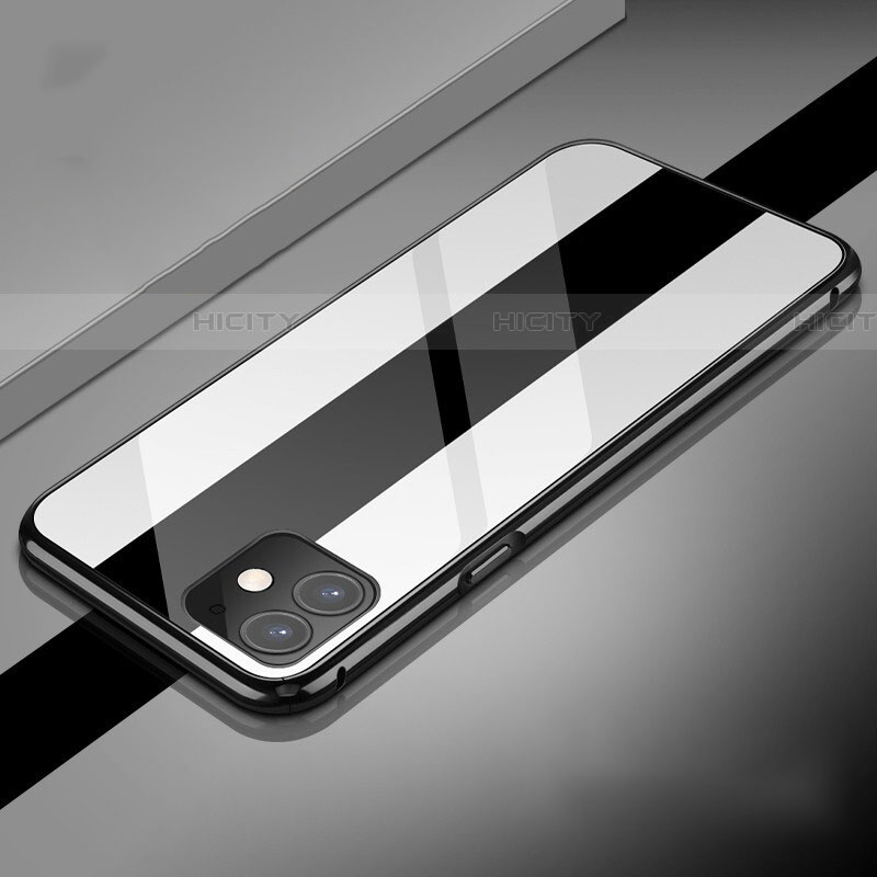 Custodia Lusso Alluminio Laterale Specchio 360 Gradi Cover T04 per Apple iPhone 11