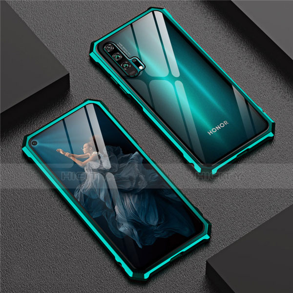 Custodia Lusso Alluminio Laterale Specchio 360 Gradi Cover T04 per Huawei Honor 20 Pro