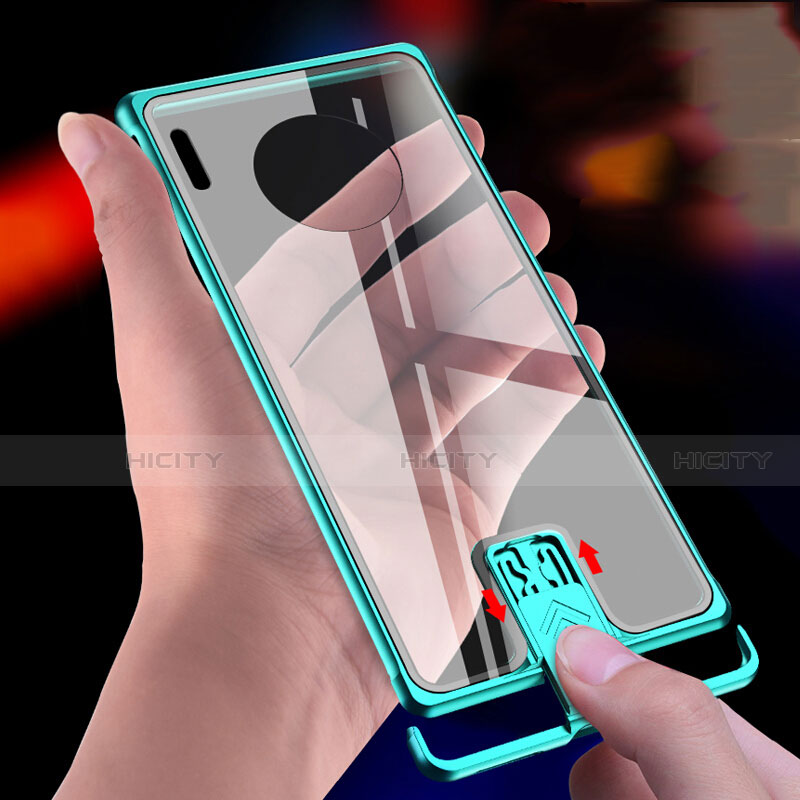 Custodia Lusso Alluminio Laterale Specchio 360 Gradi Cover T04 per Huawei Mate 30 5G