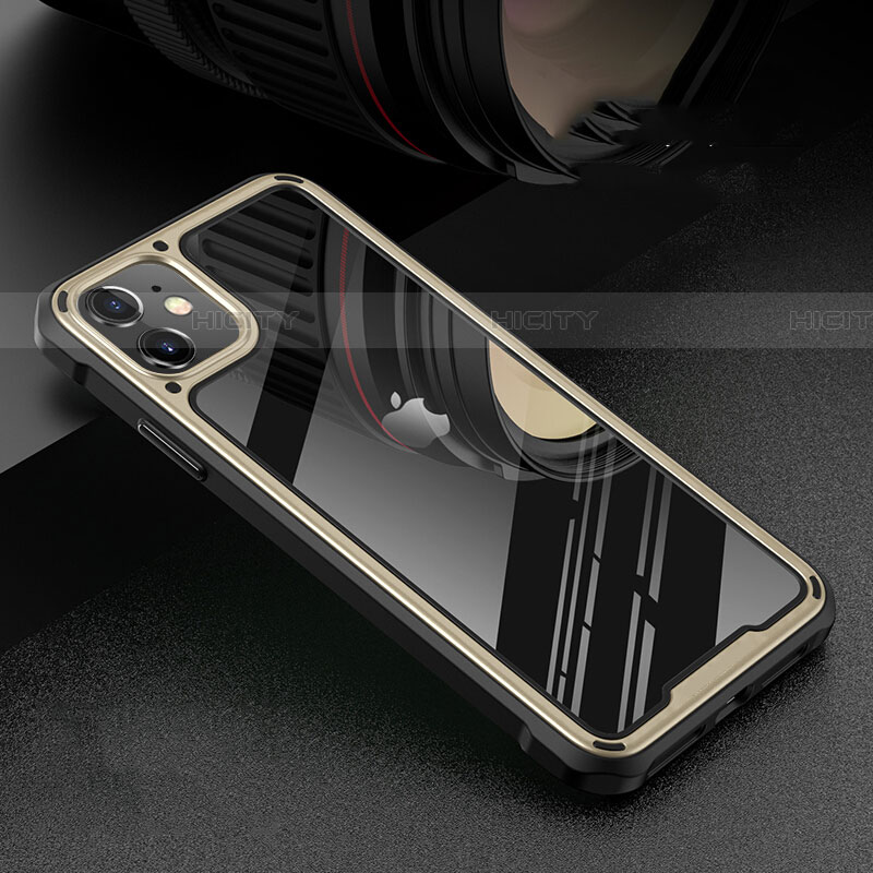 Custodia Lusso Alluminio Laterale Specchio 360 Gradi Cover T05 per Apple iPhone 11