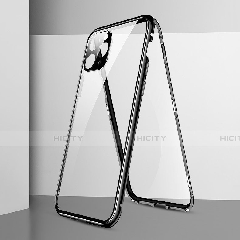 Custodia Lusso Alluminio Laterale Specchio 360 Gradi Cover T05 per Apple iPhone 11 Pro Max