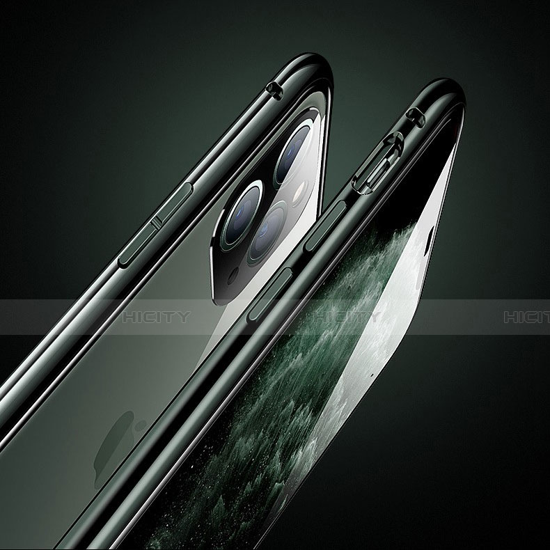 Custodia Lusso Alluminio Laterale Specchio 360 Gradi Cover T05 per Apple iPhone 11 Pro Max
