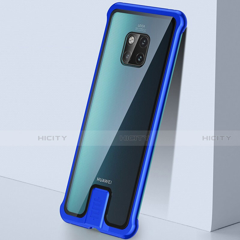 Custodia Lusso Alluminio Laterale Specchio 360 Gradi Cover T05 per Huawei Mate 20 Pro