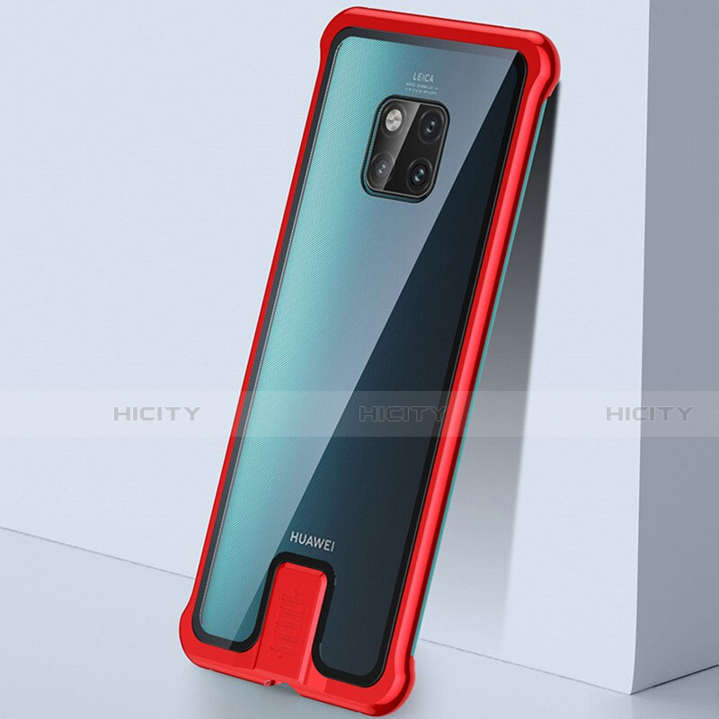 Custodia Lusso Alluminio Laterale Specchio 360 Gradi Cover T05 per Huawei Mate 20 Pro