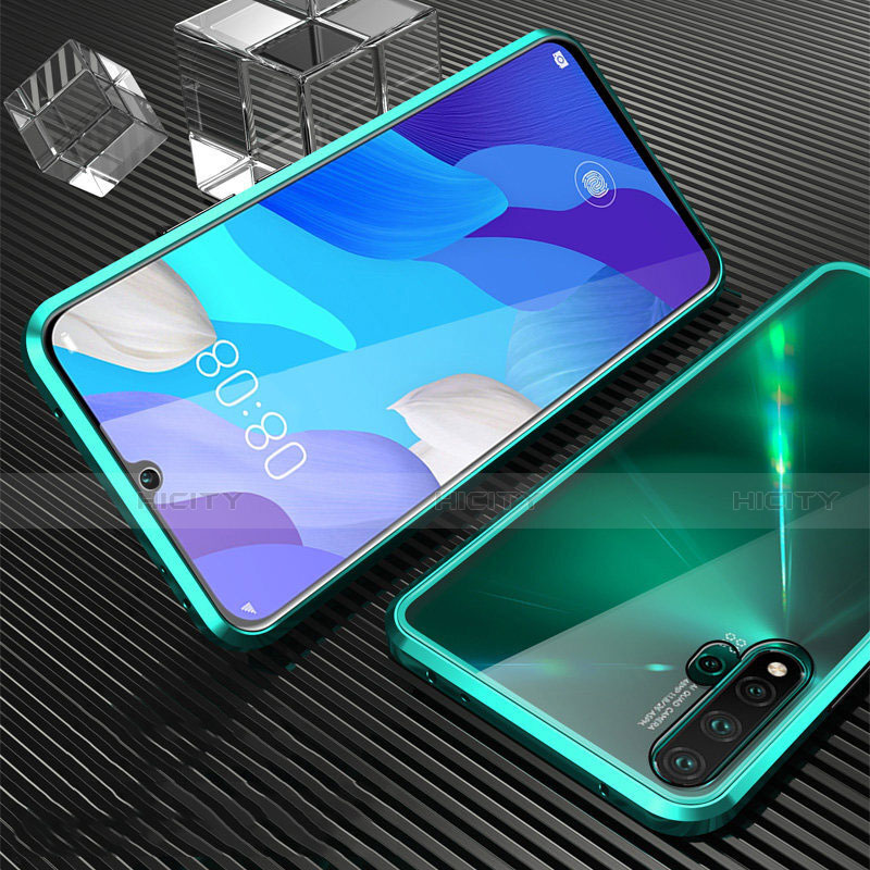 Custodia Lusso Alluminio Laterale Specchio 360 Gradi Cover T05 per Huawei Nova 5 Pro