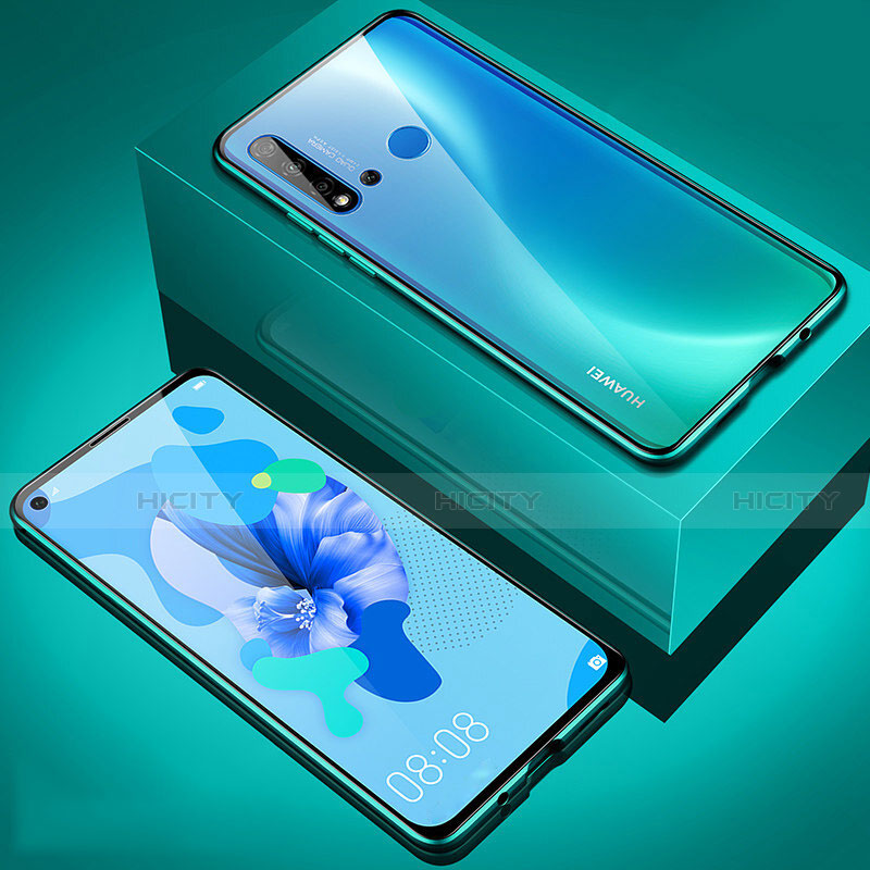 Custodia Lusso Alluminio Laterale Specchio 360 Gradi Cover T05 per Huawei Nova 5i