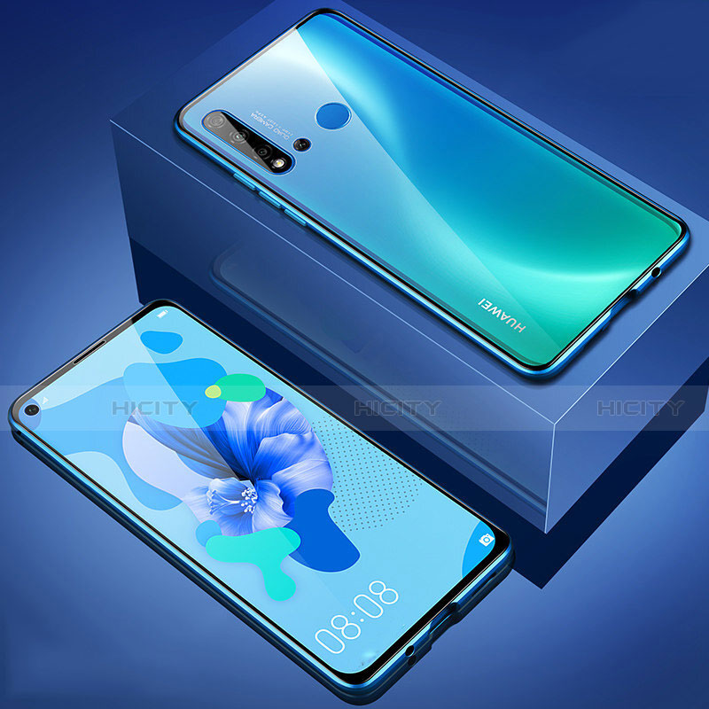 Custodia Lusso Alluminio Laterale Specchio 360 Gradi Cover T05 per Huawei Nova 5i