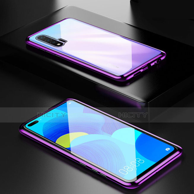 Custodia Lusso Alluminio Laterale Specchio 360 Gradi Cover T05 per Huawei Nova 6 5G