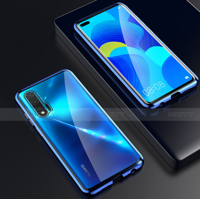 Custodia Lusso Alluminio Laterale Specchio 360 Gradi Cover T05 per Huawei Nova 6 5G