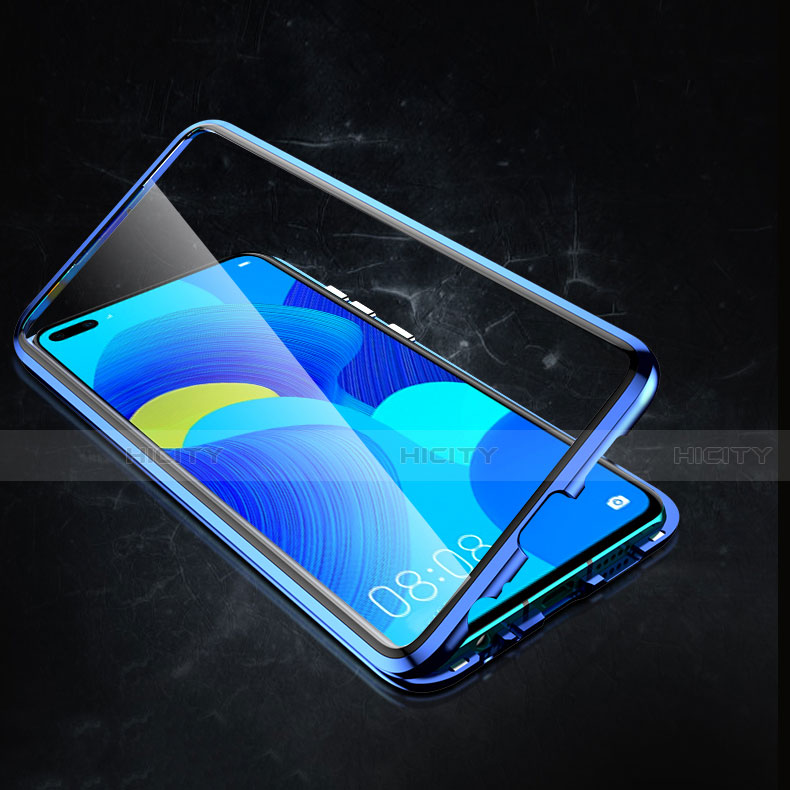 Custodia Lusso Alluminio Laterale Specchio 360 Gradi Cover T05 per Huawei Nova 6