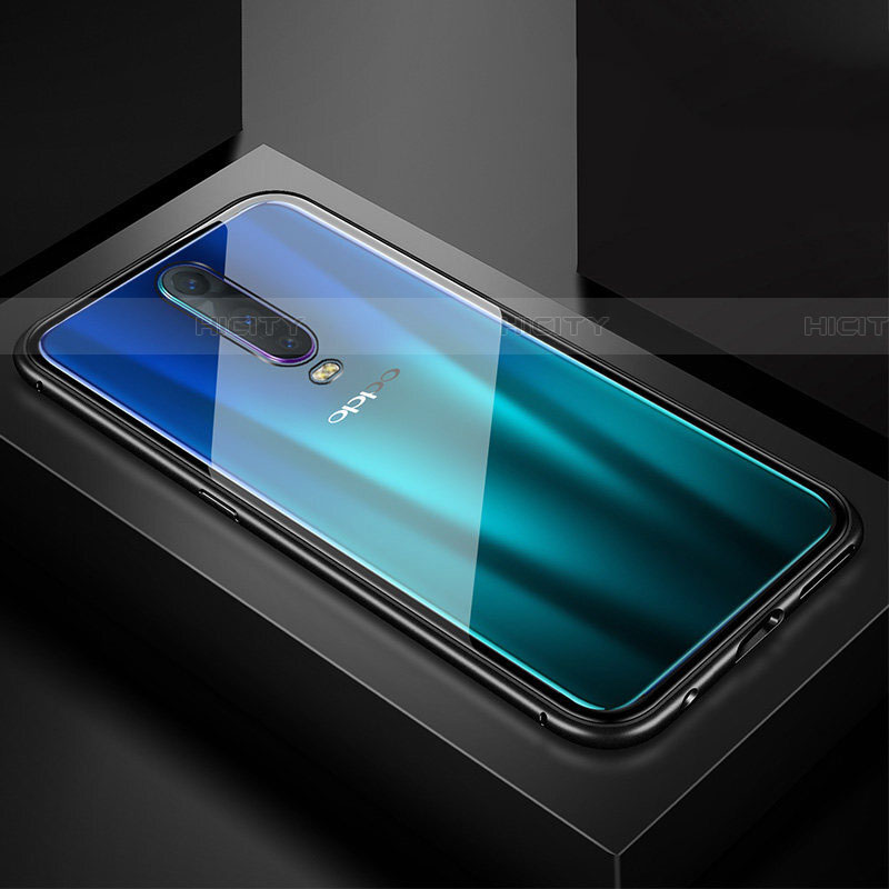 Custodia Lusso Alluminio Laterale Specchio 360 Gradi Cover T05 per Oppo RX17 Pro