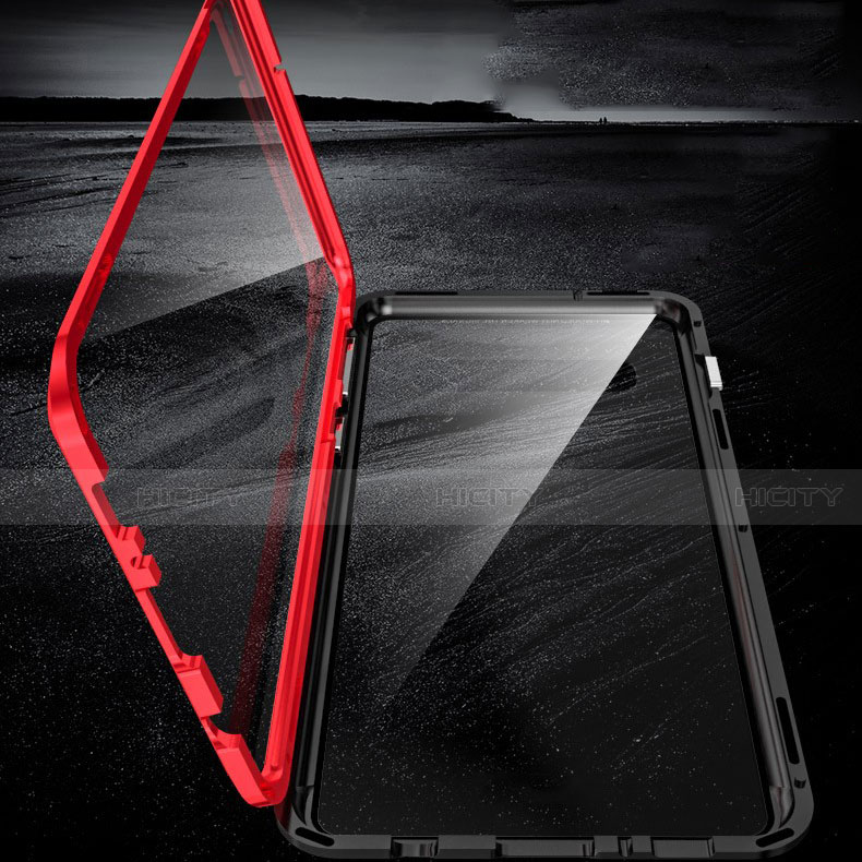 Custodia Lusso Alluminio Laterale Specchio 360 Gradi Cover T05 per Samsung Galaxy S10