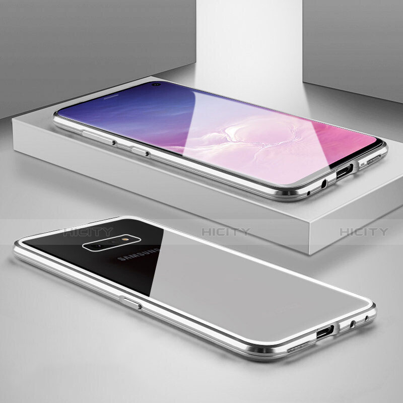 Custodia Lusso Alluminio Laterale Specchio 360 Gradi Cover T05 per Samsung Galaxy S10e