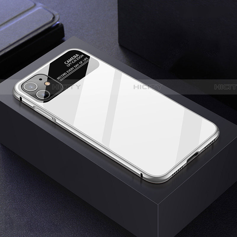 Custodia Lusso Alluminio Laterale Specchio 360 Gradi Cover T06 per Apple iPhone 11