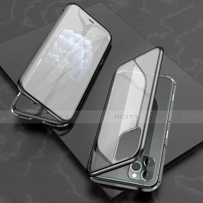 Custodia Lusso Alluminio Laterale Specchio 360 Gradi Cover T06 per Apple iPhone 11 Pro