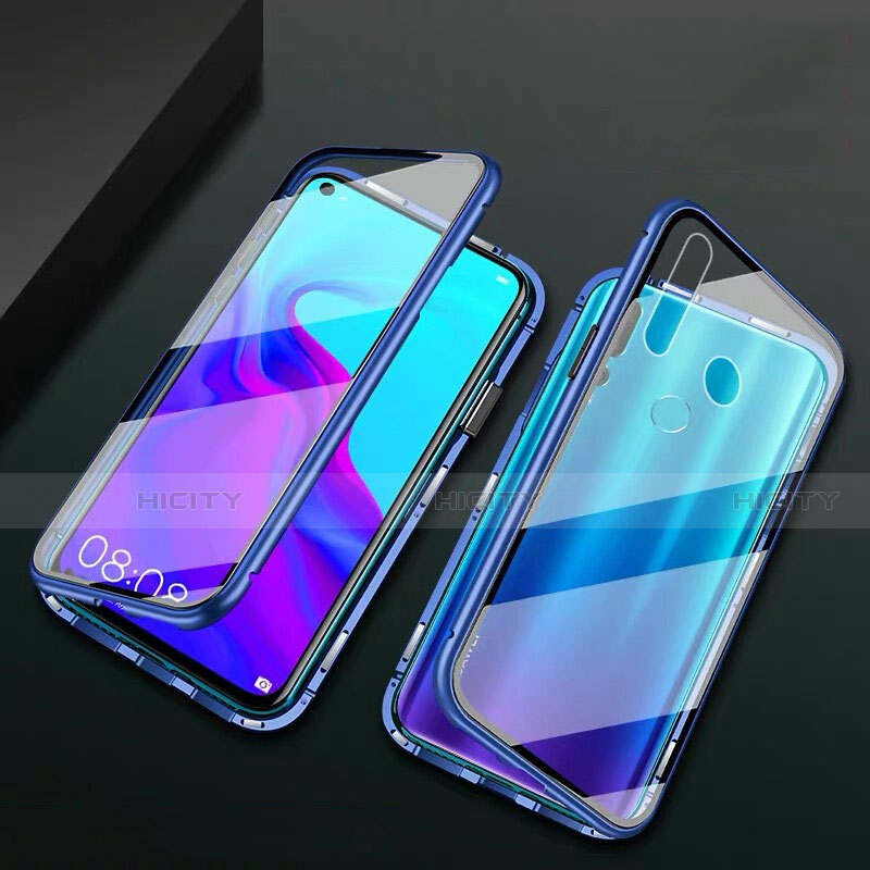 Custodia Lusso Alluminio Laterale Specchio 360 Gradi Cover T06 per Huawei P30 Lite