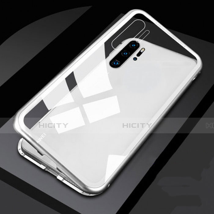 Custodia Lusso Alluminio Laterale Specchio 360 Gradi Cover T06 per Huawei P30 Pro