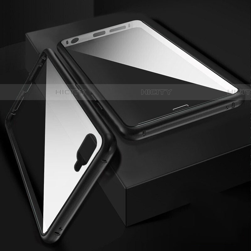 Custodia Lusso Alluminio Laterale Specchio 360 Gradi Cover T06 per Oppo RX17 Neo