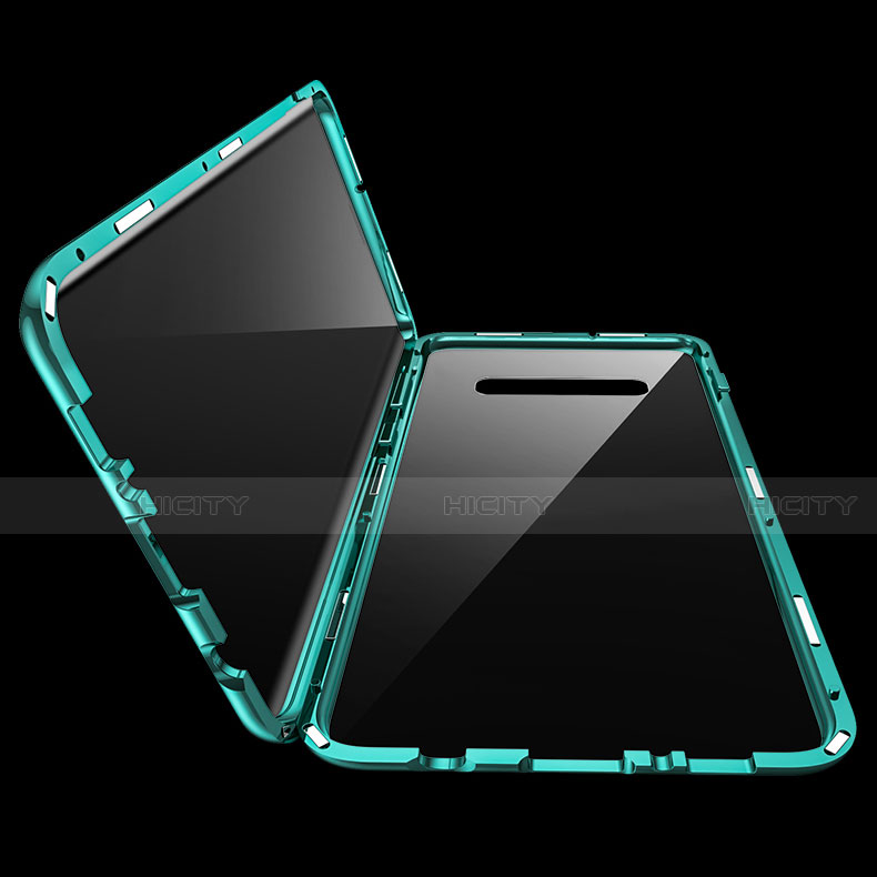 Custodia Lusso Alluminio Laterale Specchio 360 Gradi Cover T06 per Samsung Galaxy S10 Plus