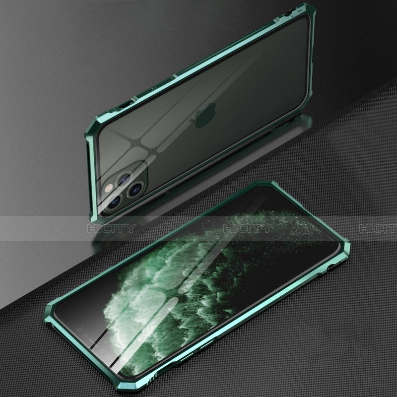 Custodia Lusso Alluminio Laterale Specchio 360 Gradi Cover T07 per Apple iPhone 11 Pro