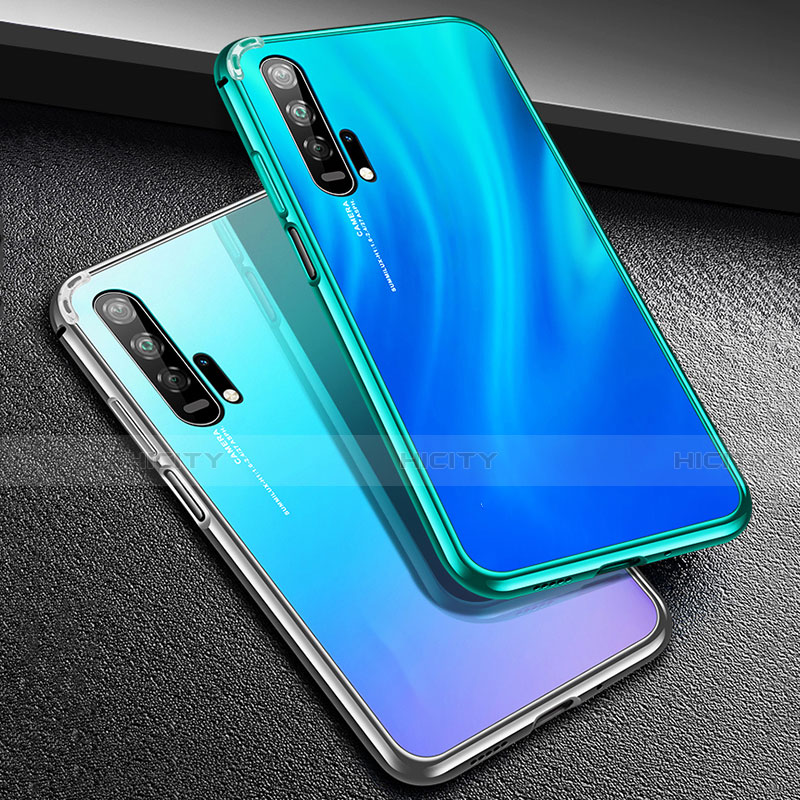 Custodia Lusso Alluminio Laterale Specchio 360 Gradi Cover T07 per Huawei Honor 20 Pro