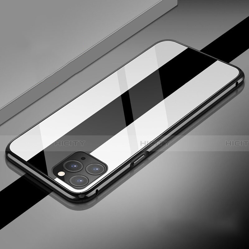 Custodia Lusso Alluminio Laterale Specchio 360 Gradi Cover T08 per Apple iPhone 11 Pro