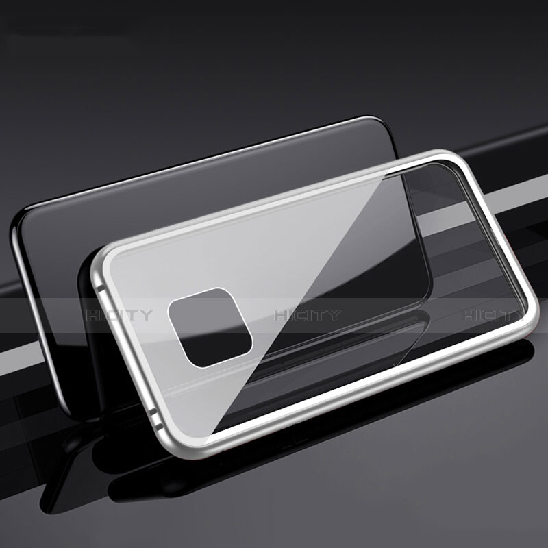 Custodia Lusso Alluminio Laterale Specchio 360 Gradi Cover T08 per Huawei Mate 20 Pro
