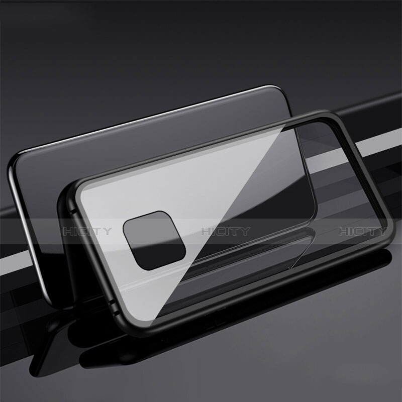 Custodia Lusso Alluminio Laterale Specchio 360 Gradi Cover T08 per Huawei Mate 20 Pro