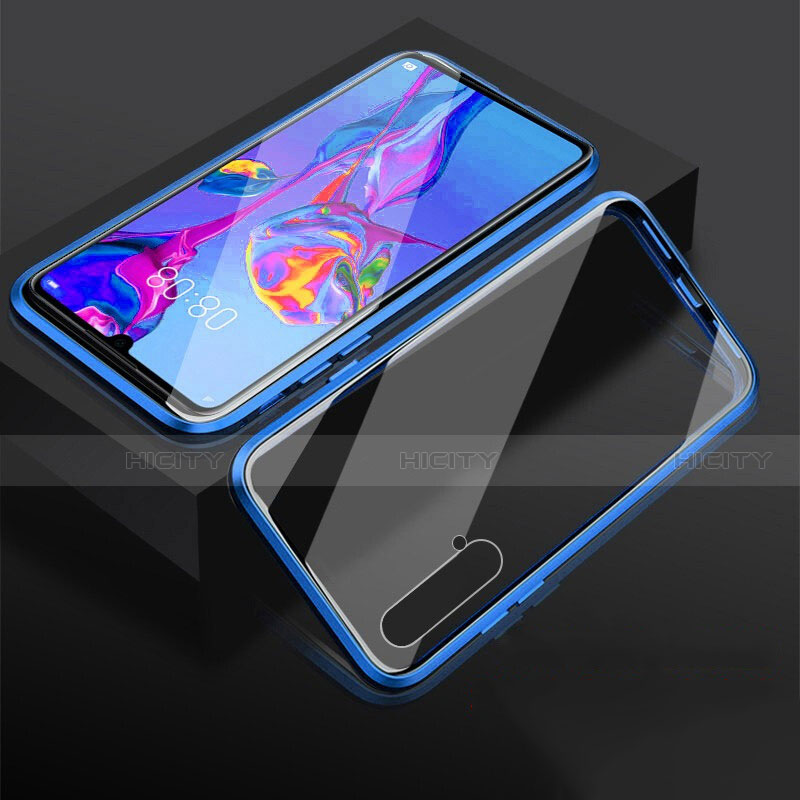 Custodia Lusso Alluminio Laterale Specchio 360 Gradi Cover T08 per Huawei Nova 5 Pro