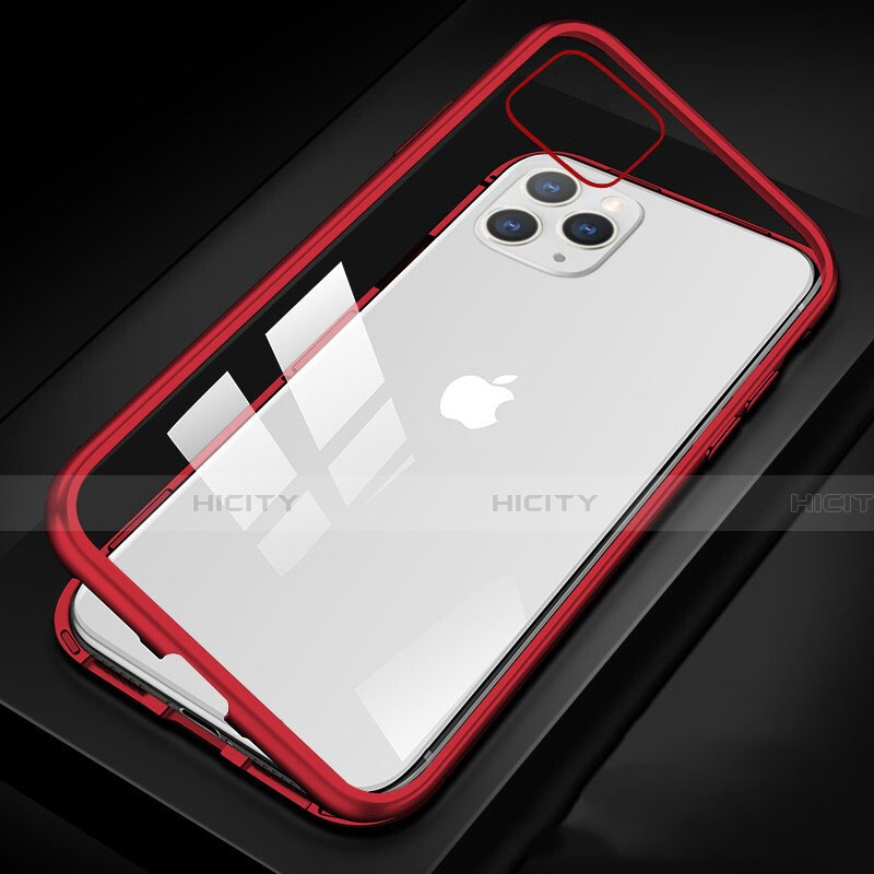 Custodia Lusso Alluminio Laterale Specchio 360 Gradi Cover T09 per Apple iPhone 11 Pro Max