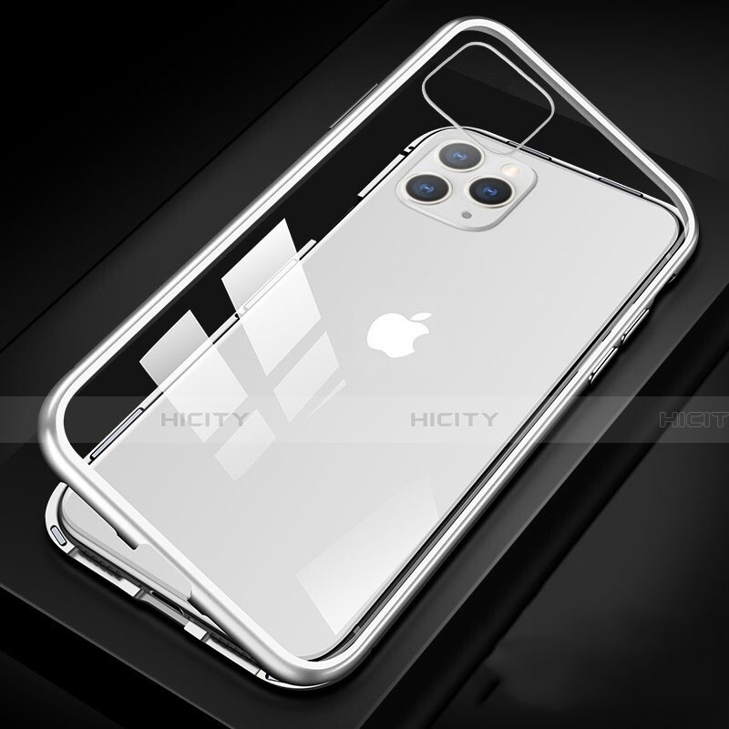 Custodia Lusso Alluminio Laterale Specchio 360 Gradi Cover T09 per Apple iPhone 11 Pro Max