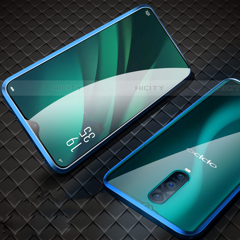 Custodia Lusso Alluminio Laterale Specchio 360 Gradi Cover T09 per Oppo RX17 Pro