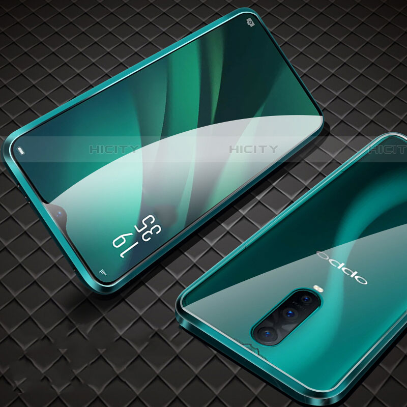 Custodia Lusso Alluminio Laterale Specchio 360 Gradi Cover T09 per Oppo RX17 Pro