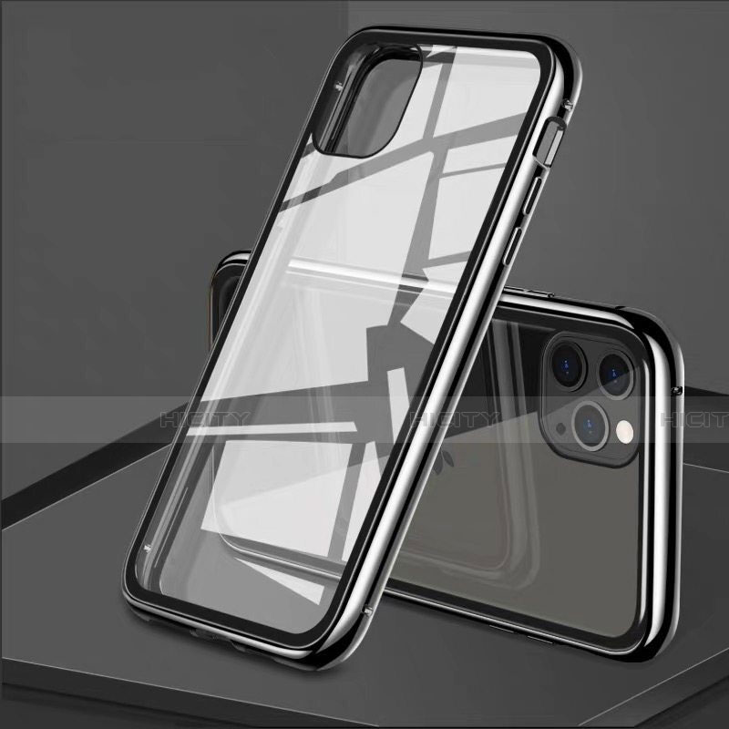 Custodia Lusso Alluminio Laterale Specchio 360 Gradi Cover T10 per Apple iPhone 11 Pro