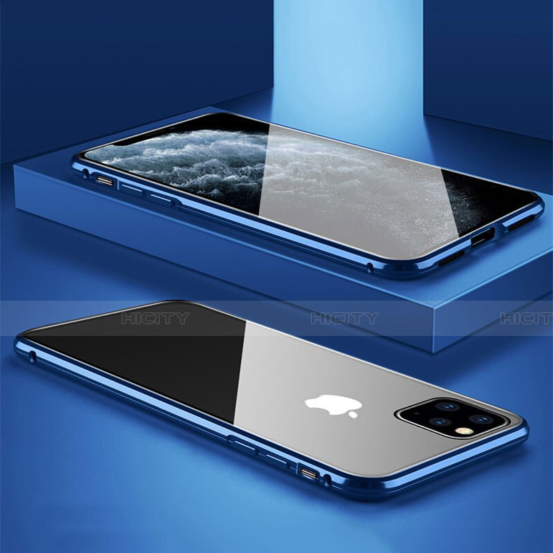 Custodia Lusso Alluminio Laterale Specchio 360 Gradi Cover T11 per Apple iPhone 11 Pro