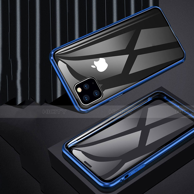 Custodia Lusso Alluminio Laterale Specchio 360 Gradi Cover T11 per Apple iPhone 11 Pro Max