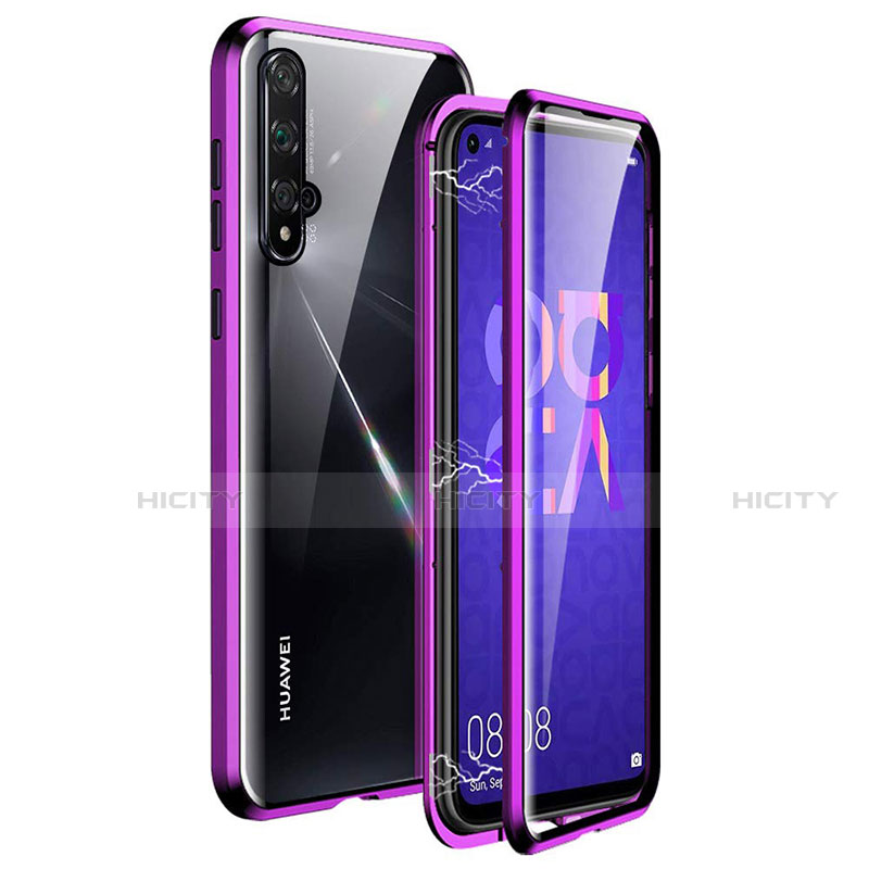 Custodia Lusso Alluminio Laterale Specchio 360 Gradi Cover T11 per Huawei Honor 20