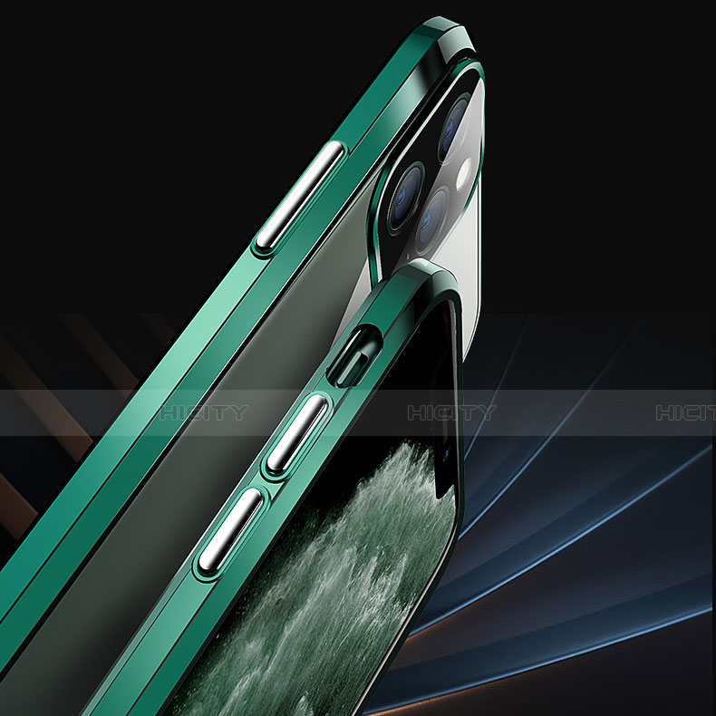 Custodia Lusso Alluminio Laterale Specchio 360 Gradi Cover T12 per Apple iPhone 11 Pro