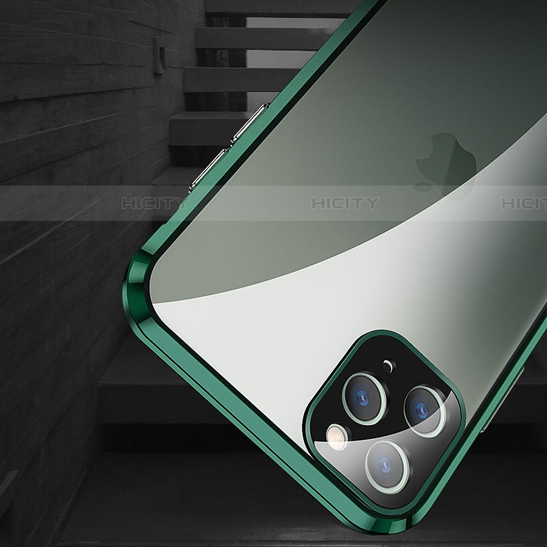 Custodia Lusso Alluminio Laterale Specchio 360 Gradi Cover T12 per Apple iPhone 11 Pro Max