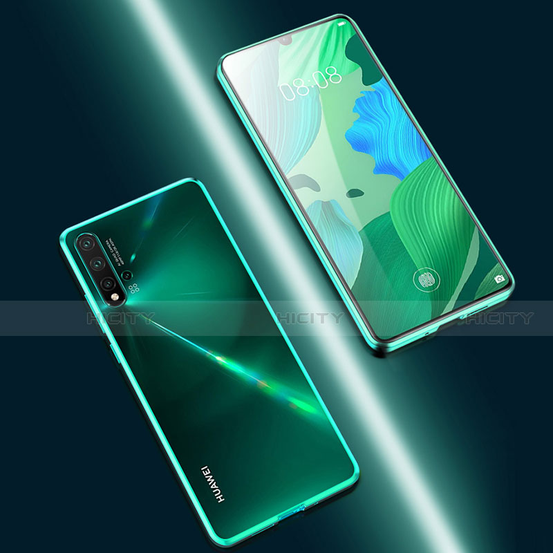 Custodia Lusso Alluminio Laterale Specchio 360 Gradi Cover T15 per Huawei Nova 5