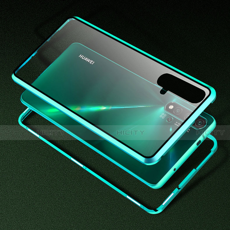 Custodia Lusso Alluminio Laterale Specchio 360 Gradi Cover T15 per Huawei Nova 5 Pro