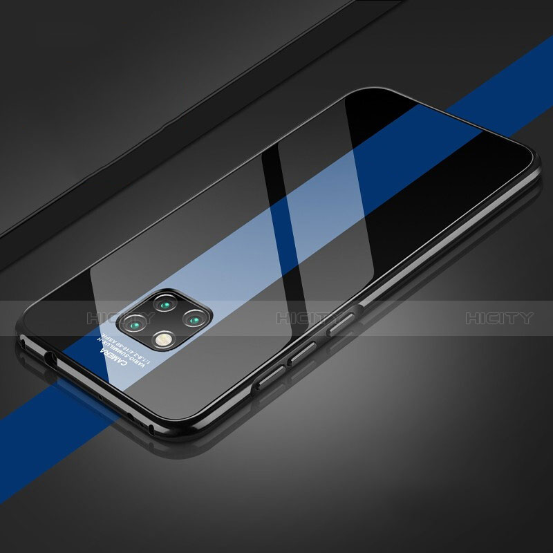 Custodia Lusso Alluminio Laterale Specchio 360 Gradi Cover T16 per Huawei Mate 20 Pro