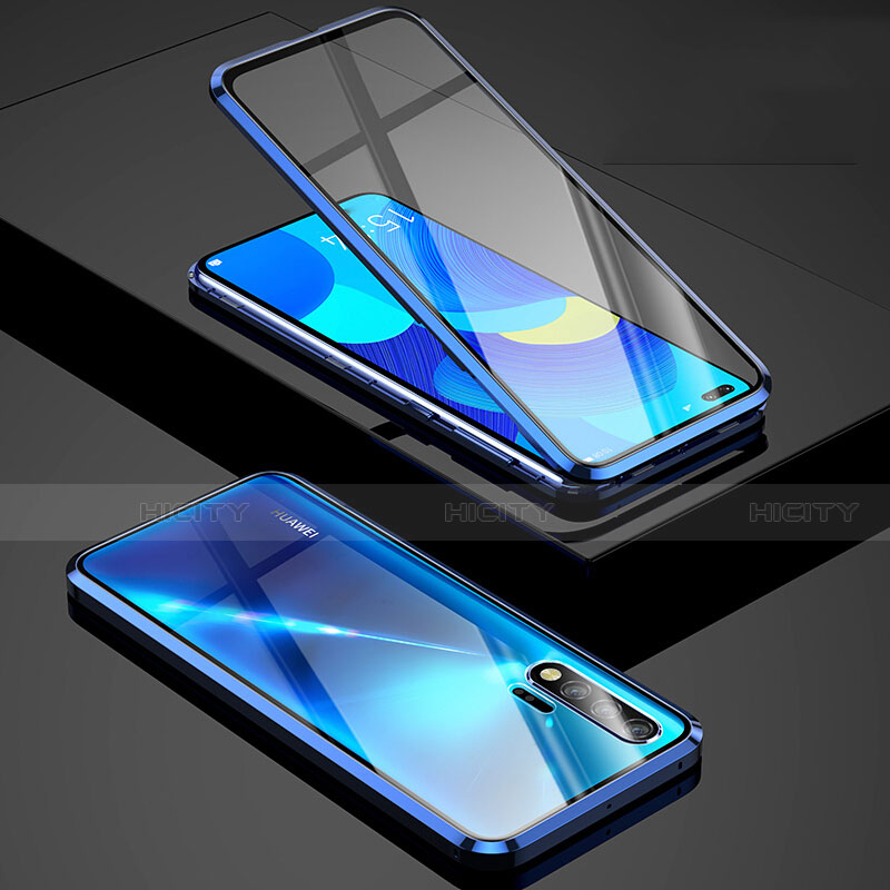 Custodia Lusso Alluminio Laterale Specchio 360 Gradi Cover Z01 per Huawei Nova 6