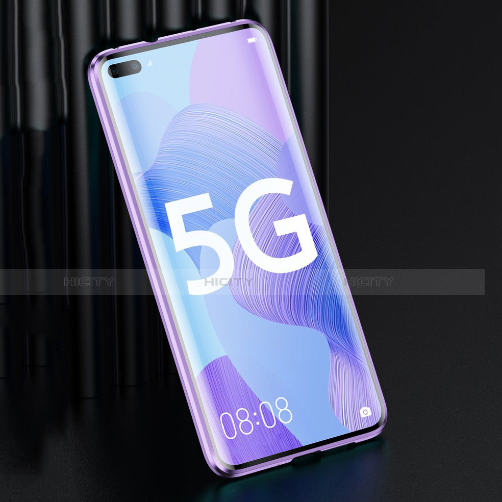 Custodia Lusso Alluminio Laterale Specchio 360 Gradi Cover Z01 per Huawei Nova 6