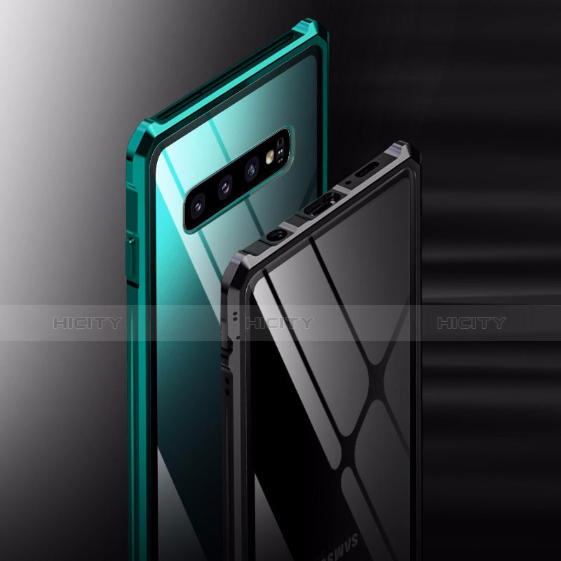 Custodia Lusso Alluminio Laterale Specchio Cover A01 per Samsung Galaxy S10