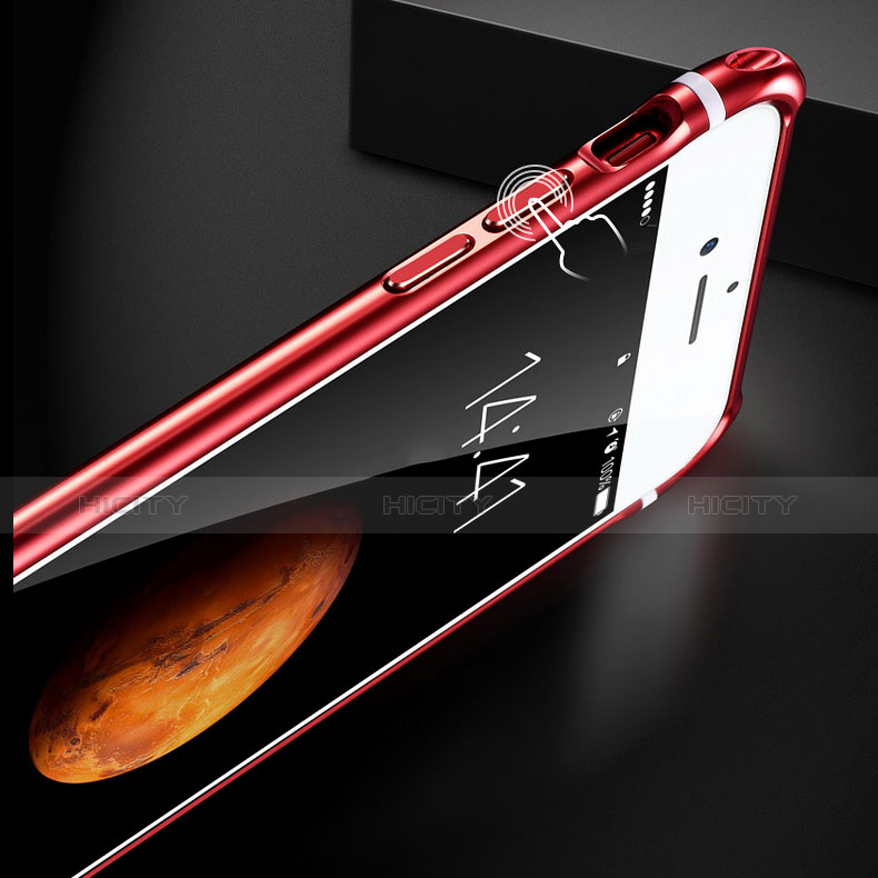 Custodia Lusso Alluminio Laterale Specchio Cover M01 per Apple iPhone 7 Plus