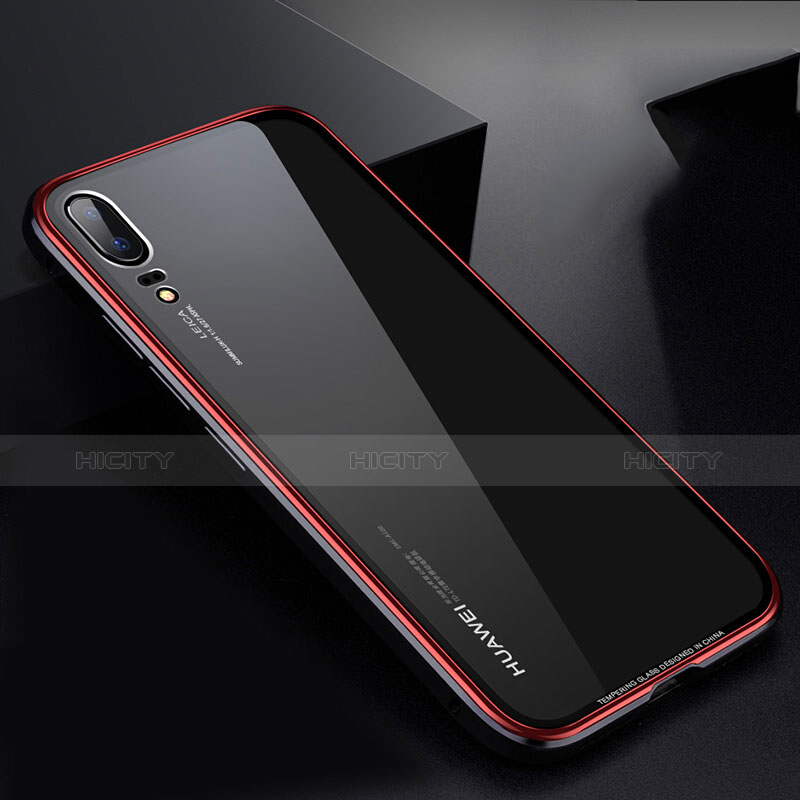 Custodia Lusso Alluminio Laterale Specchio Cover M01 per Huawei P20