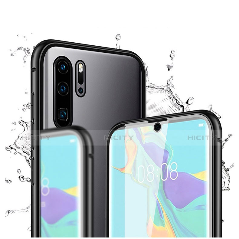 Custodia Lusso Alluminio Laterale Specchio Cover M02 per Huawei P30 Pro New Edition