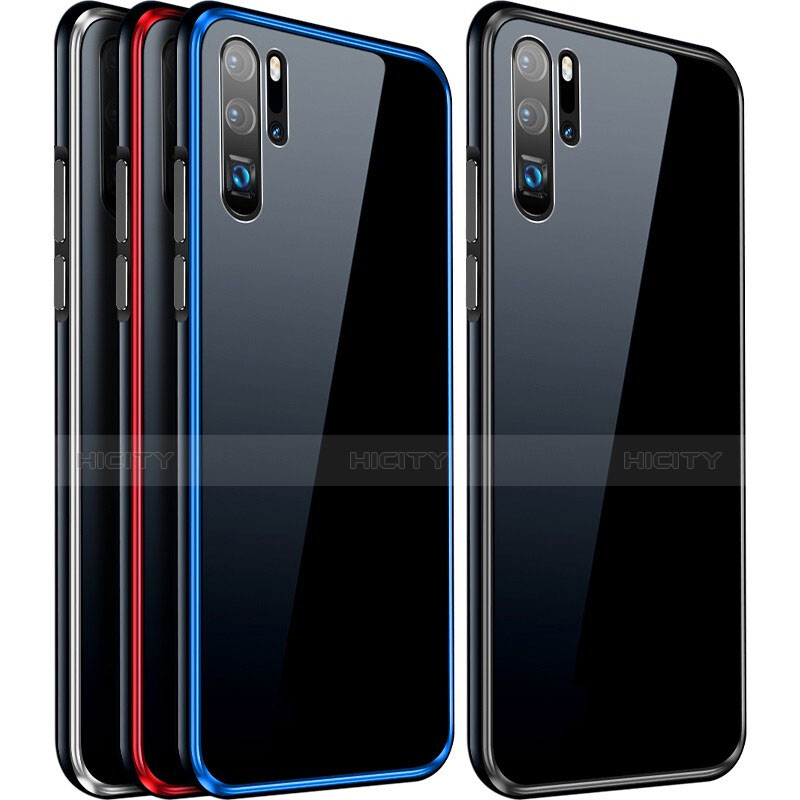 Custodia Lusso Alluminio Laterale Specchio Cover M03 per Huawei P30 Pro