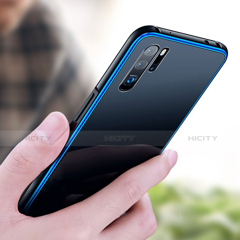 Custodia Lusso Alluminio Laterale Specchio Cover M03 per Huawei P30 Pro